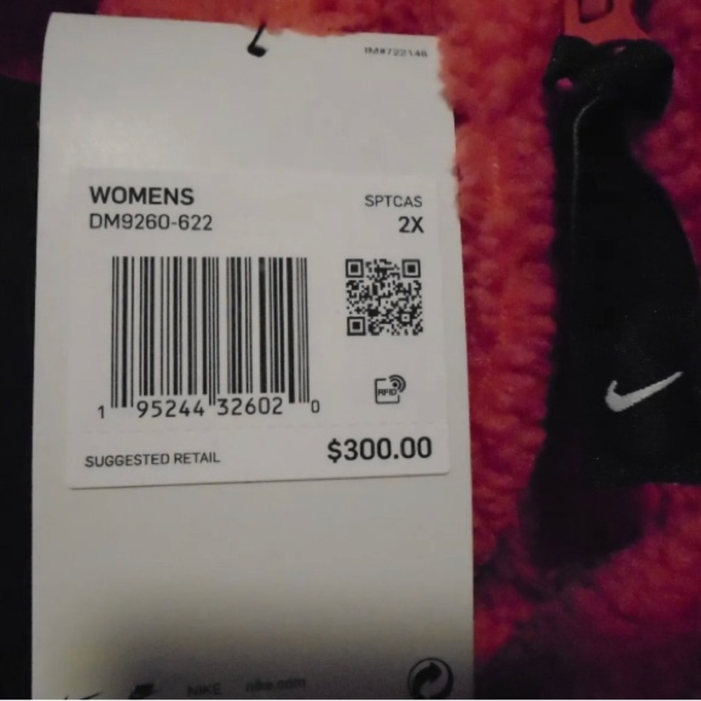 Nike sportswear therma-fit womens plus-size fleece jacket sz 2X new! - Picture 5 of 5